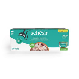Produktbild von Schesir Complete Nutrition Filet in Gelee Thunfisch mit Dorade - 6 x 85 g