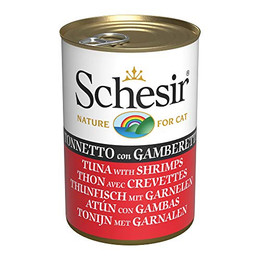 Produktbild von Schesir Complete Nutrition Filet in Gelee Thunfisch mit Garnelen - 6 x 140 g