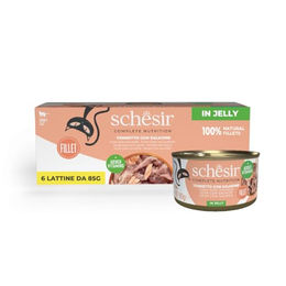 Schesir Complete Nutrition Filet in Gelee Thunfisch mit Lachs - 6 x 85 g – Bild 1 von 9