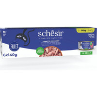 Produktbild von Schesir Complete Nutrition Filet in Gelee Thunfisch mit Rind - 6 x 140 g