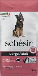 Produktbild von Schesir Dog Large Adult mit Schinken - 2 x 12 kg