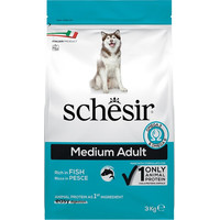 Produktbild von Schesir Dog Medium Adult mit Fisch - 3 kg