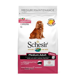 Produktbild von Schesir Dog Medium Adult mit Schinken - 2 x 3 kg