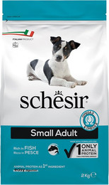 Produktbild von Schesir Dog Small Adult mit Fisch - 2 x 2 kg