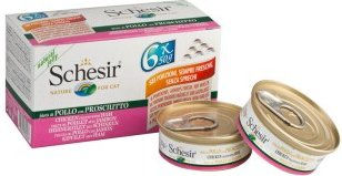 Produktbild von Schesir Hühnerfilet mit Schinken in Gelee - 24 x 50 g