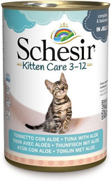 Produktbild von Schesir in Gelee Kitten Thunfisch mit Aloe - 6 x 140 g