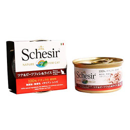 Produktbild von Schesir in Gelee Thunfisch mit Rinderfilet - 6 x 85 g