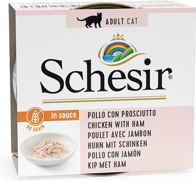 Produktbild von Schesir in natürlicher Sauce Huhn mit Schinken - 6 x 70 g