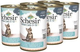 Produktbild von Schesir Kitten Thunfisch Aloe 6x140g