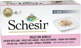 Produktbild von Schesir Multipack Adult Huhn & Lamm - 4 x 85 g