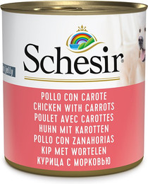 Produktbild von Schesir Nassfutter Huhn mit Karotten - 12 x 285 g