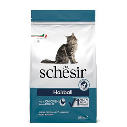 Produktbild von Schesir Original Hairball mit Huhn Katzenfutter trocken - 1,5 kg