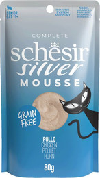Produktbild von Schesir Silver Mousse 12 x 80 g - Huhn