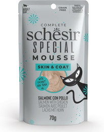 Produktbild von Schesir Special Skin & Coat Lachs mit Huhn - 12 x 70 g