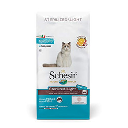 Produktbild von Schesir Sterilized mit Fisch Trockenfutter für Katzen - 10 kg