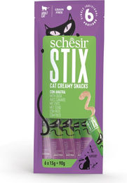 Produktbild von Schesir Stix Creamy Snacks 90 g - Ente