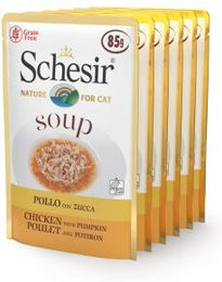 Produktbild von Schesir Suppe 6x85g Huhn, Karotte und Kürbis