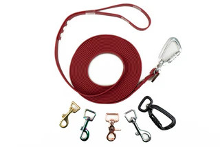 Produktbild von Schleppleine Bordeaux silber Bolzenkarabiner 25mm 15m - 15 m