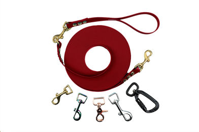 Produktbild von Schleppleine mit abnehmbarer Handschlaufe Bordeaux 5m / 25mm / Silber