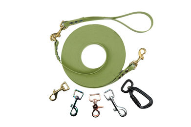 Produktbild von Schleppleine mit abnehmbarer Handschlaufe Khaki 10m / 20mm / Rosegold