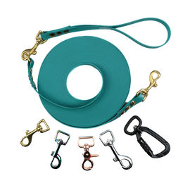 Produktbild von Schleppleine mit abnehmbarer Handschlaufe Türkis 15m / 20mm / Rosegold