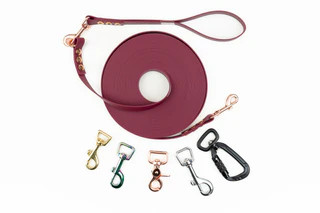 Produktbild von Schleppleine Super Flex Beere Regenbogen 10m mit Handschlaufe - 10 m