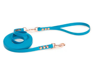 Produktbild von Schleppleine Super Flex Hellblau - Rosegold - 5 m