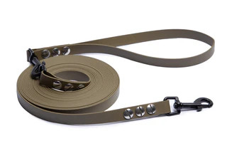 Produktbild von Schleppleine Super Flex Olive - Schwarz 15m - 15 m