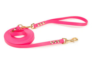 Produktbild von Schleppleine Super Flex Pink - Gold - 10 m