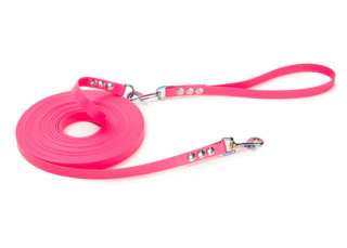 Produktbild von Schleppleine Super Flex Pink Regenbogen 15m - 15 m