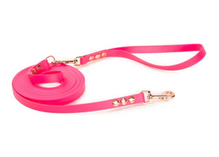 Produktbild von Schleppleine Super Flex Pink - Rosegold 10m - 10 m