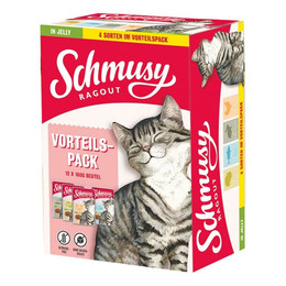 Produktbild von Schmusy Ragout Nassfutter Katze - 12 x 100 g