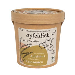 Produktbild von Schnauze voll Hundekeks Apfeldieb Ringe 100g