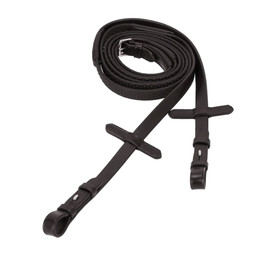 Produktbild von Schockemöhle Sports Gummizügel 'Soft Rubber Reins' 16 mm - brown/silver - WB