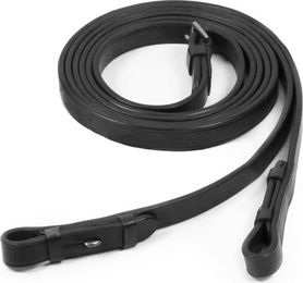 Schockemöhle Sports Trensenzügel Leder mit Zaumhaken - Schwarz – Bild 1 von 2