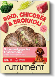 Schonend gegartes Frischemenü Rind, Chicorée & Brokkoli – Bild 1 von 2