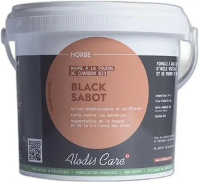 Produktbild von Schwarzer Hufbalsam für Pferde alodis black sabot