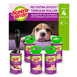 Produktbild von Scotch-Brite Pet Extra Sticky Fusselrolle für Tierhaare - 5 x 48 Stk.