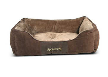 Produktbild von SCRUFFS Chester Box Hundebett Chocolate