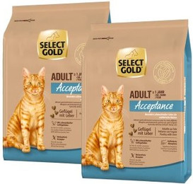 Produktbild von SELECT GOLD Acceptance Adult Geflügel und Leber - 2 x 2,5 kg