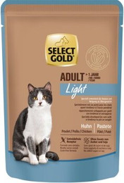 Produktbild von SELECT GOLD Adult Light Nassnahrung Katze - 48 x 85 g