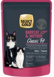 Produktbild von SELECT GOLD Babycat & Mother Pastete Huhn - 24 x 85 g