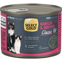 Produktbild von SELECT GOLD Babycat & Mother Soft Mousse Huhn - 12 x 200 g