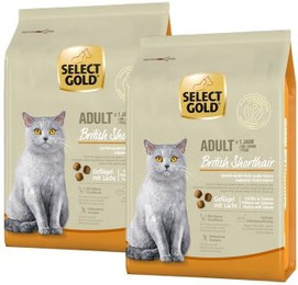 Produktbild von SELECT GOLD British Shorthair Adult Geflügel und Lachs - 2 x 2,5 kg