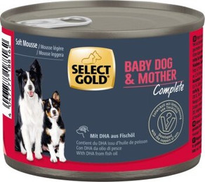 Produktbild von SELECT GOLD Complete Soft Mousse Baby & Mother Nassfutter für Welpen - 24 x 180 g