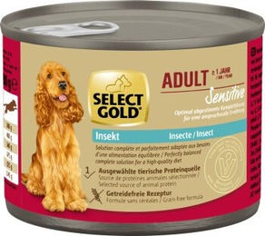 SELECT GOLD Nassfutter Hund Extra Sensitive Adult Insektenprotein - 24 x 200 g – Bild 1 von 3