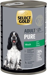 Produktbild von SELECT GOLD Pure Adult Hirsch - 12 x 400 g