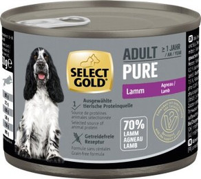 Produktbild von SELECT GOLD Pure Adult Lamm - 24 x 200 g