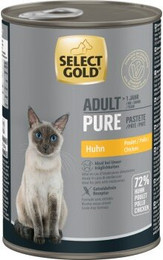 Produktbild von SELECT GOLD Pure Adult Paté Huhn - 12 x 400 g