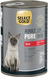 Produktbild von SELECT GOLD Pure Adult Paté Rind - 6 x 400 g